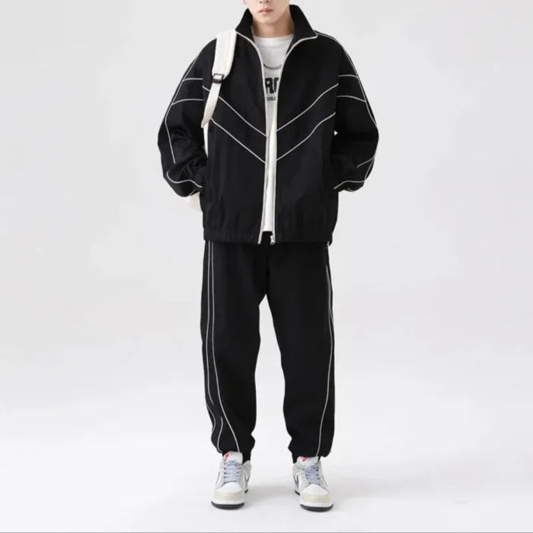 Gordon Reflective Stripes Tracksuit Set