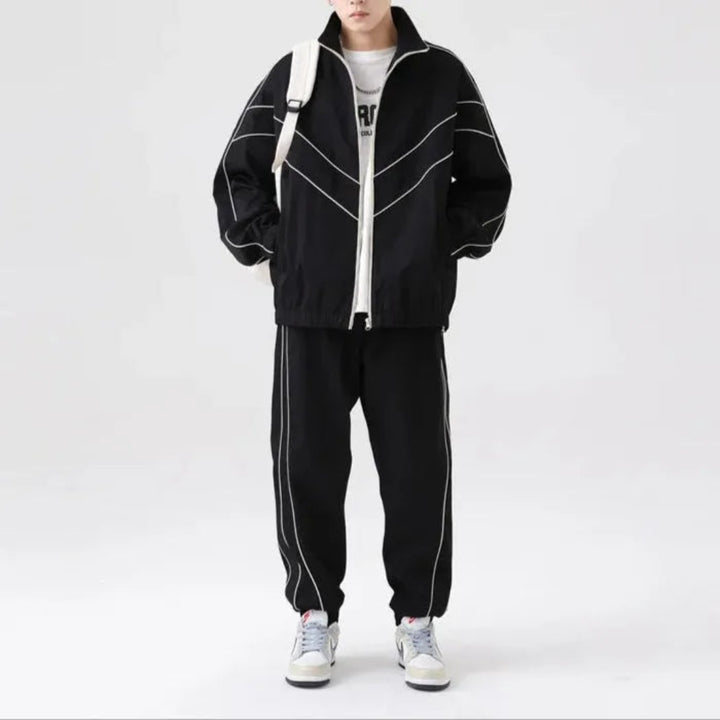 Gordon Reflective Stripes Tracksuit Set