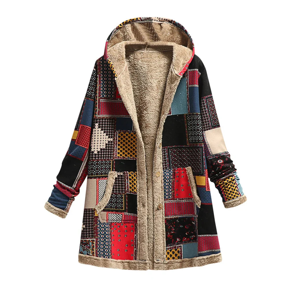 Eliza Quilted Patchwork Coat