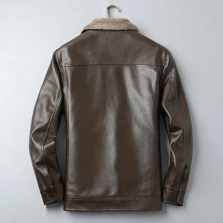 Henry Fleece-Lined Leather Jacket