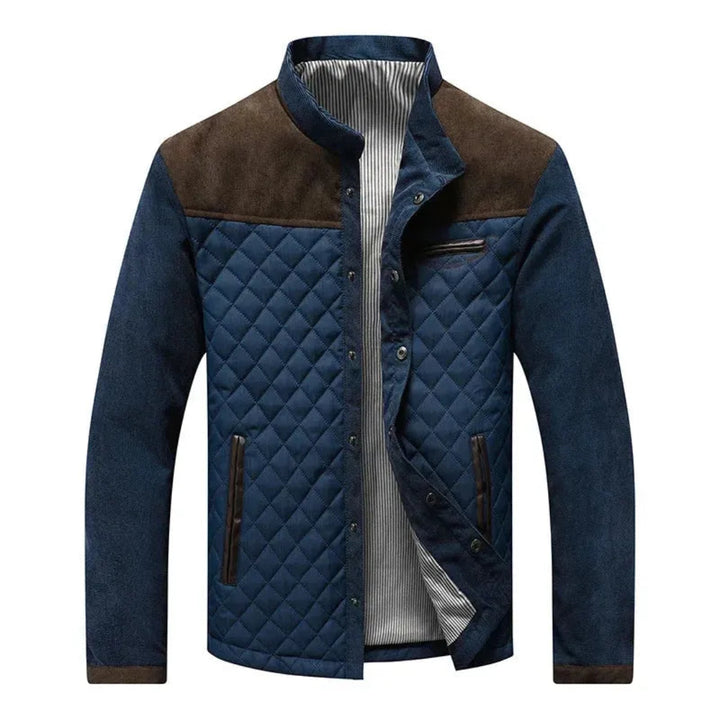 Hudson Quilted Contrast Collar Jacket