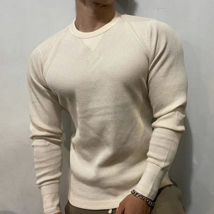 Hudson Waffle-Knit Muscle Sweatshirt