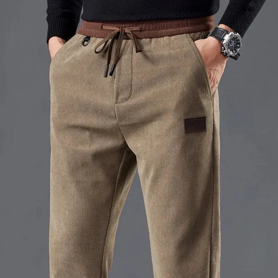Jarred Slim Fit Corduroy Drawstring Pants