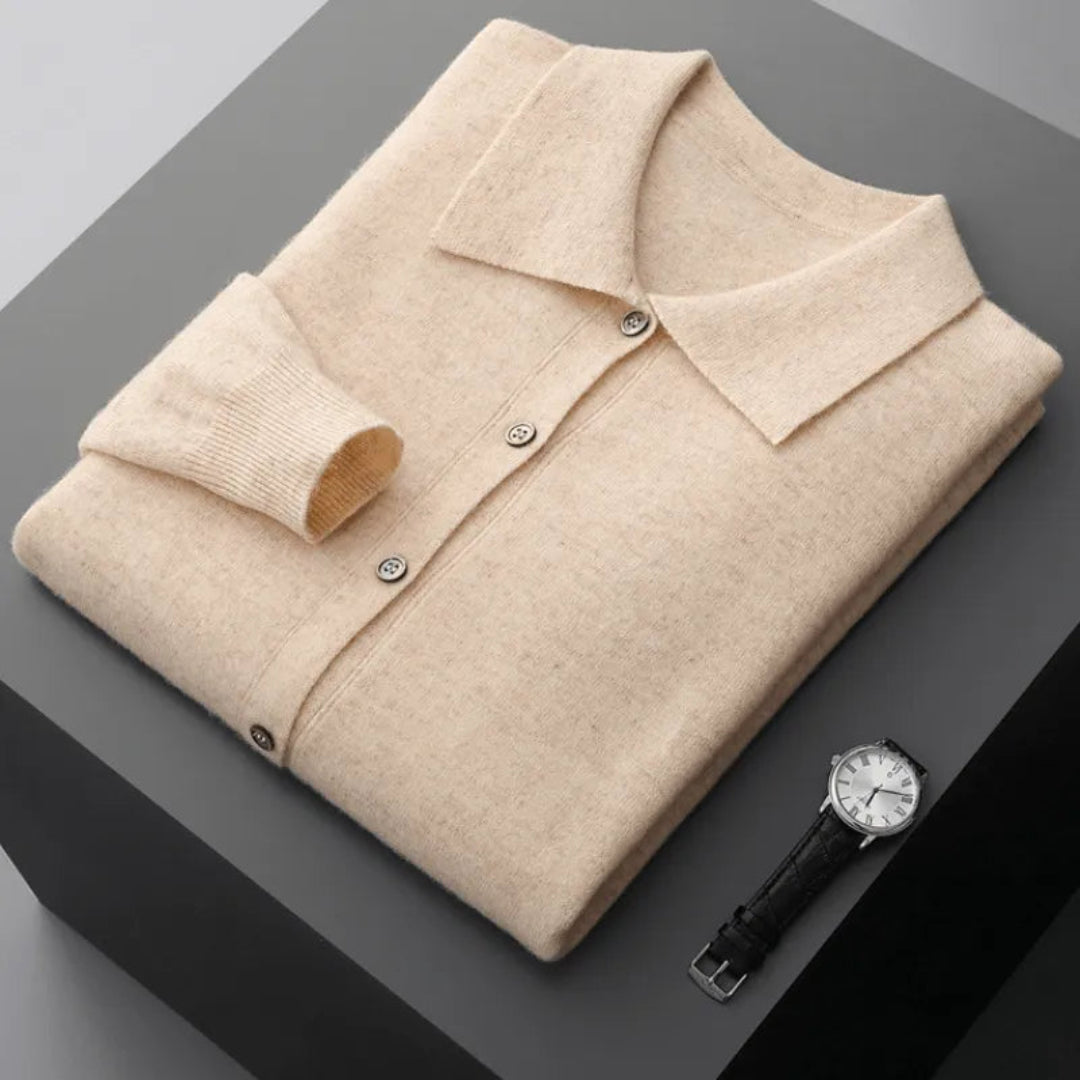 Jason Wool Button-Up Cardigan