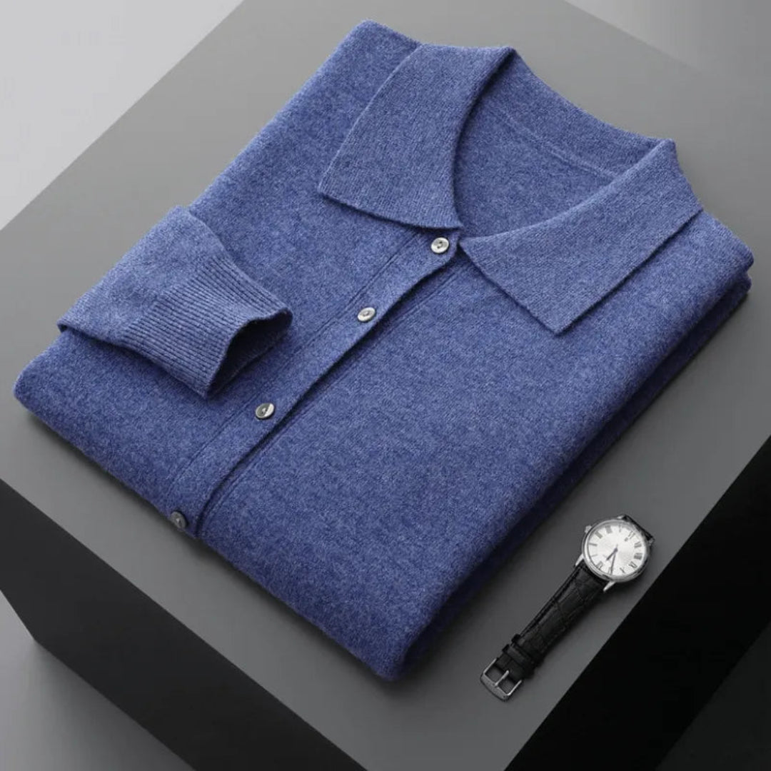 Jason Wool Button-Up Cardigan