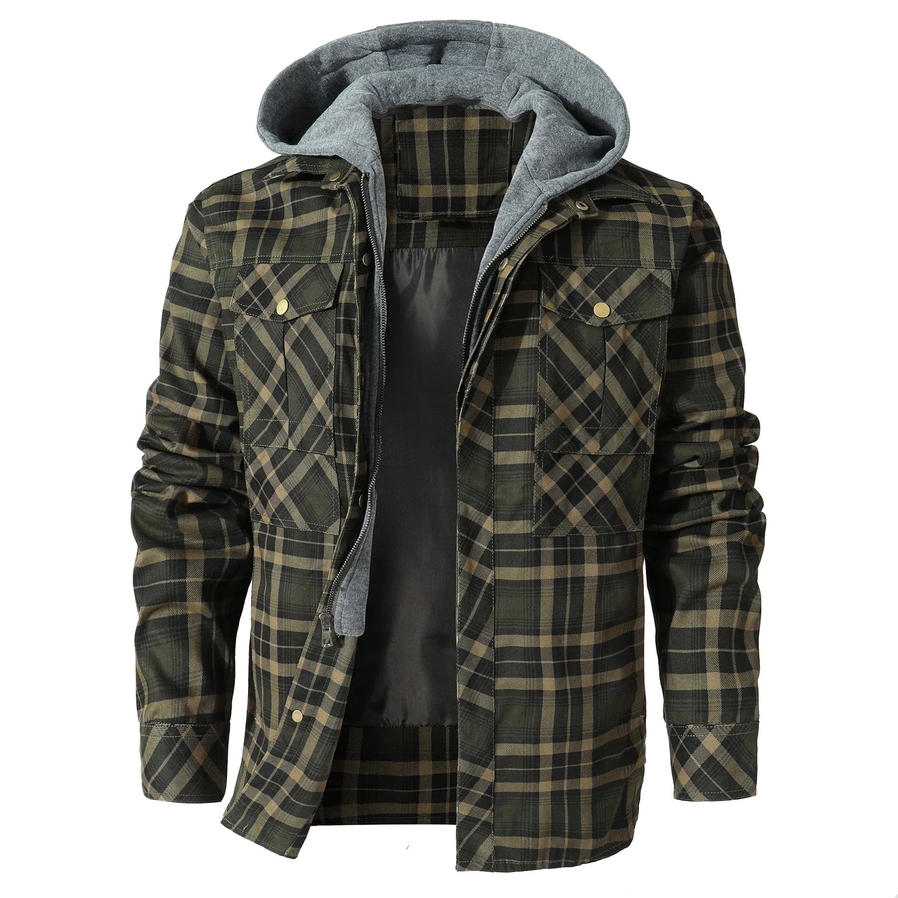 Jay Hooded Flannel Jacket