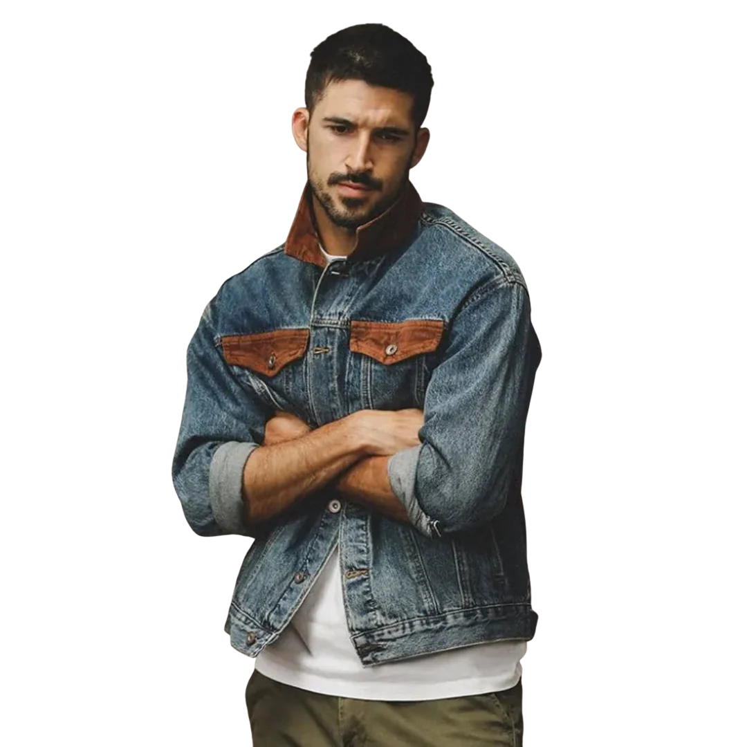 LS | Bernard Vintage Denim Jacket Lion Style