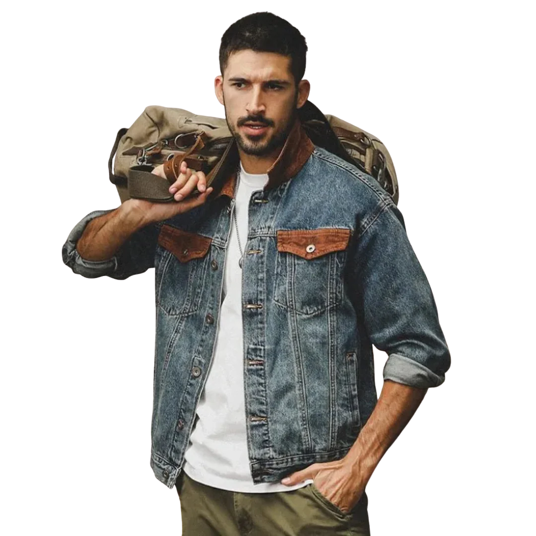 LS | Bernard Vintage Denim Jacket Lion Style