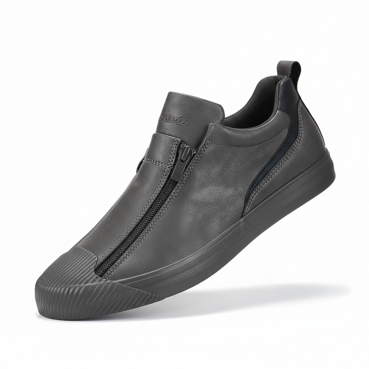 LS | Emilio Noir Leather Sneakers