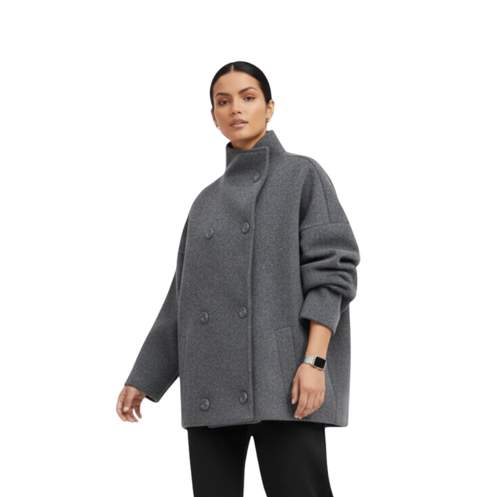 LS | Kylie High Collar Coat