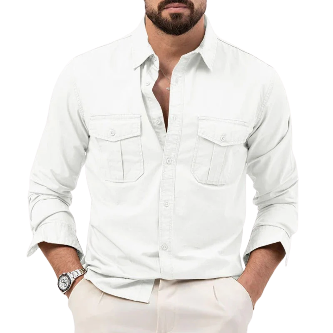 LS | Men Dual Pocket Long Sleeves Lion Style