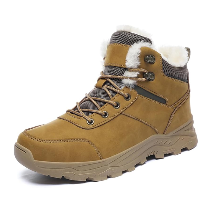 LS | Men Fur Lined Non-Slip Winter Boots Lion Style