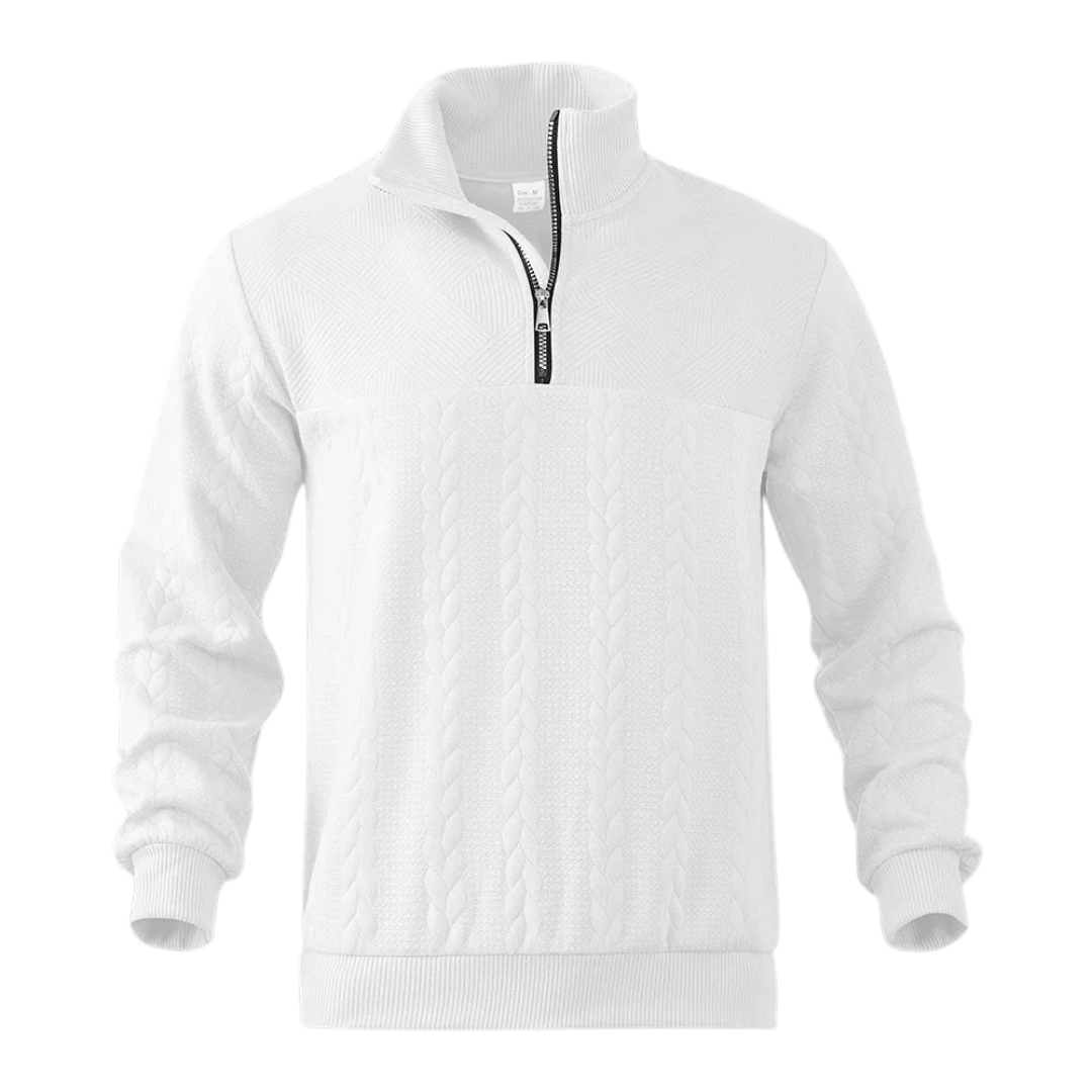 LS | Men’s Quarter Zip Pattern Pullover Lion Style