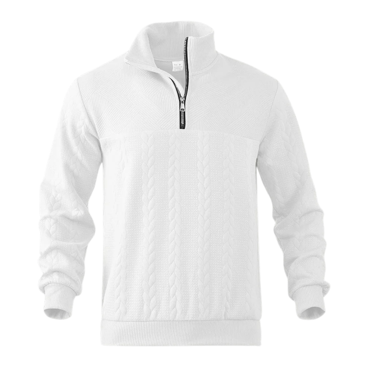 LS | Men’s Quarter Zip Pattern Pullover Lion Style
