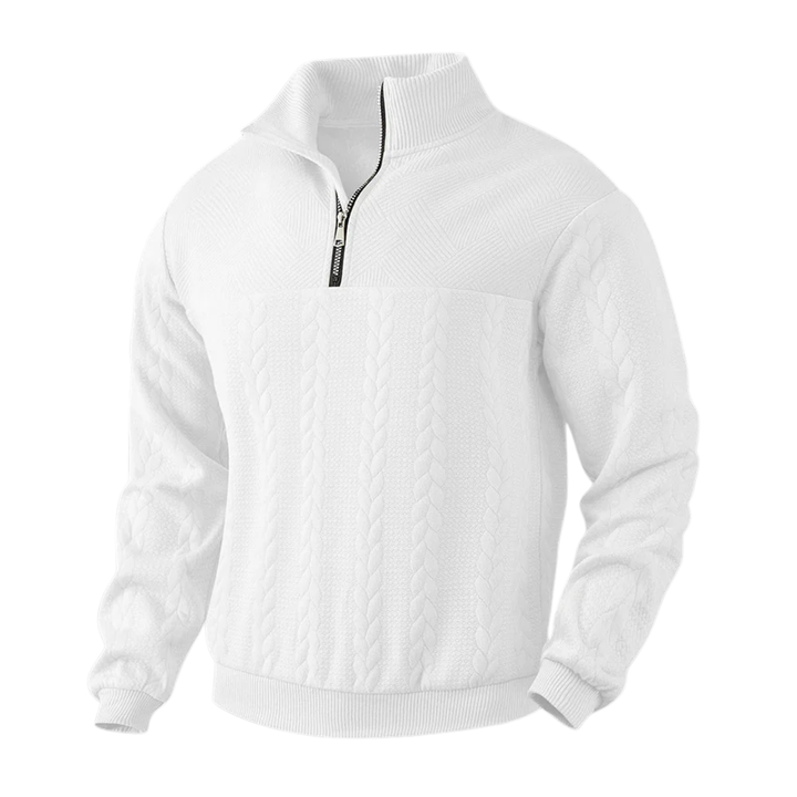 LS | Men’s Quarter Zip Pattern Pullover Lion Style