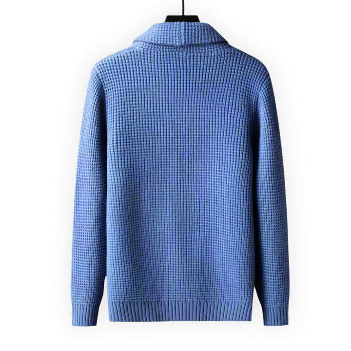 LS | Men’s Ribbed Hem Vintage Cardigan Sweater