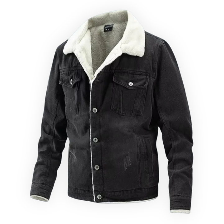 LS | Scott Fleece-Lined Denim Jacket Lion Style