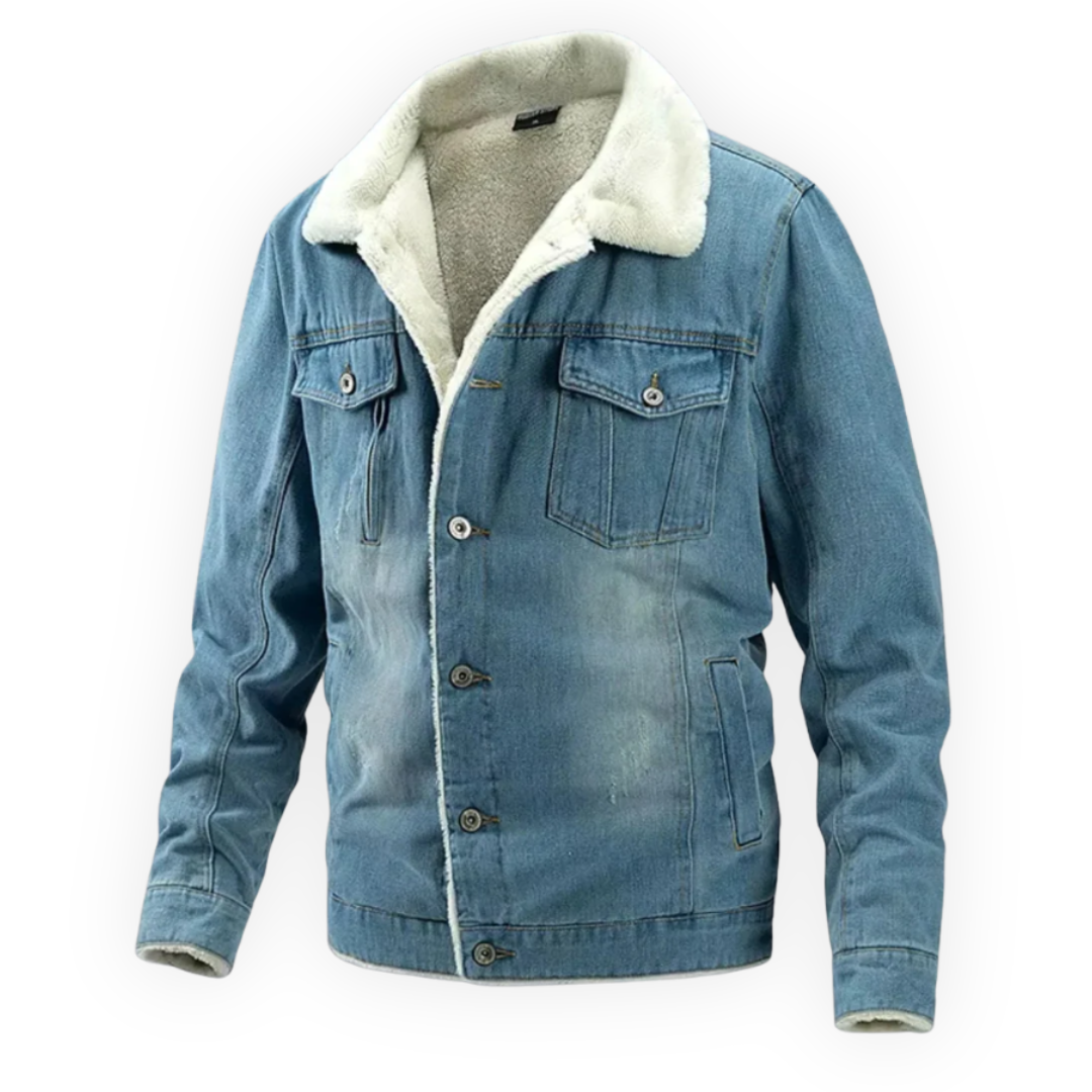 LS | Scott Fleece-Lined Denim Jacket Lion Style