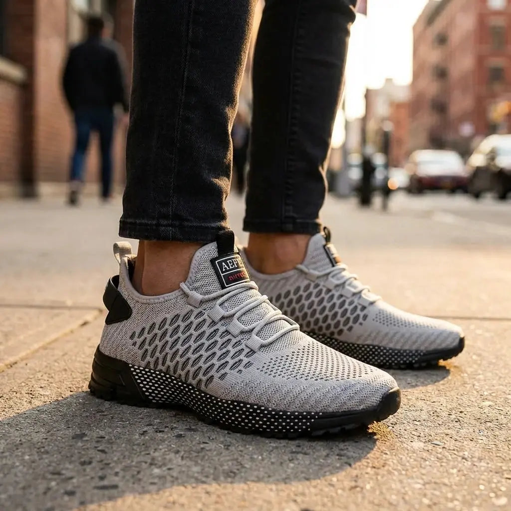 LS | Lightweight Knit Sneakers Lion Style