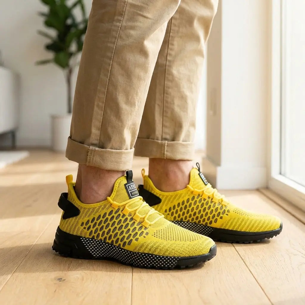 LS | Lightweight Knit Sneakers Lion Style