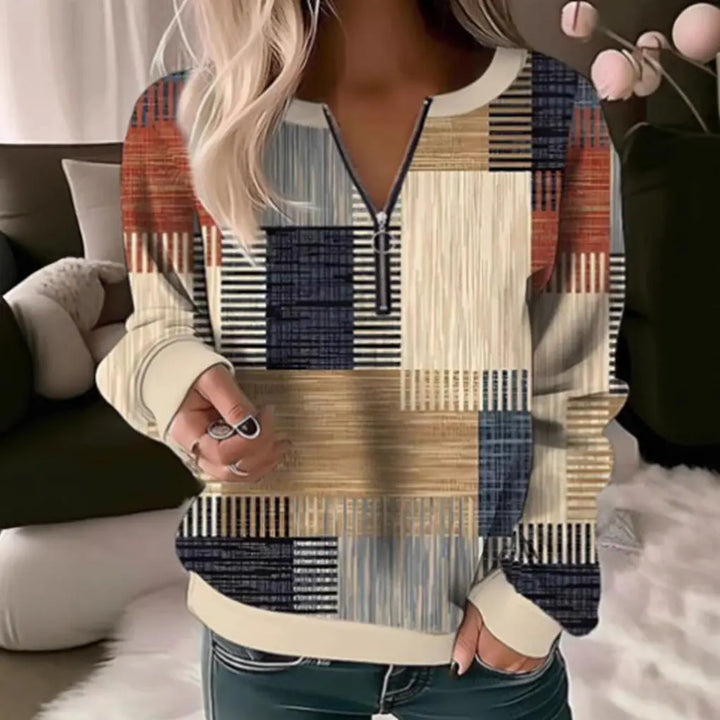 LS | Women Abstract Patchwork Top Artisio