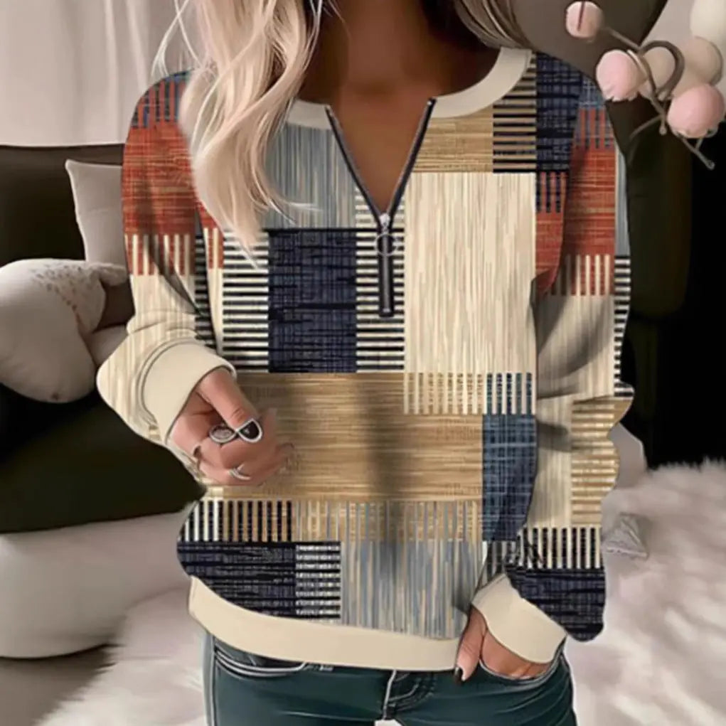 LS | Women Abstract Patchwork Top Artisio