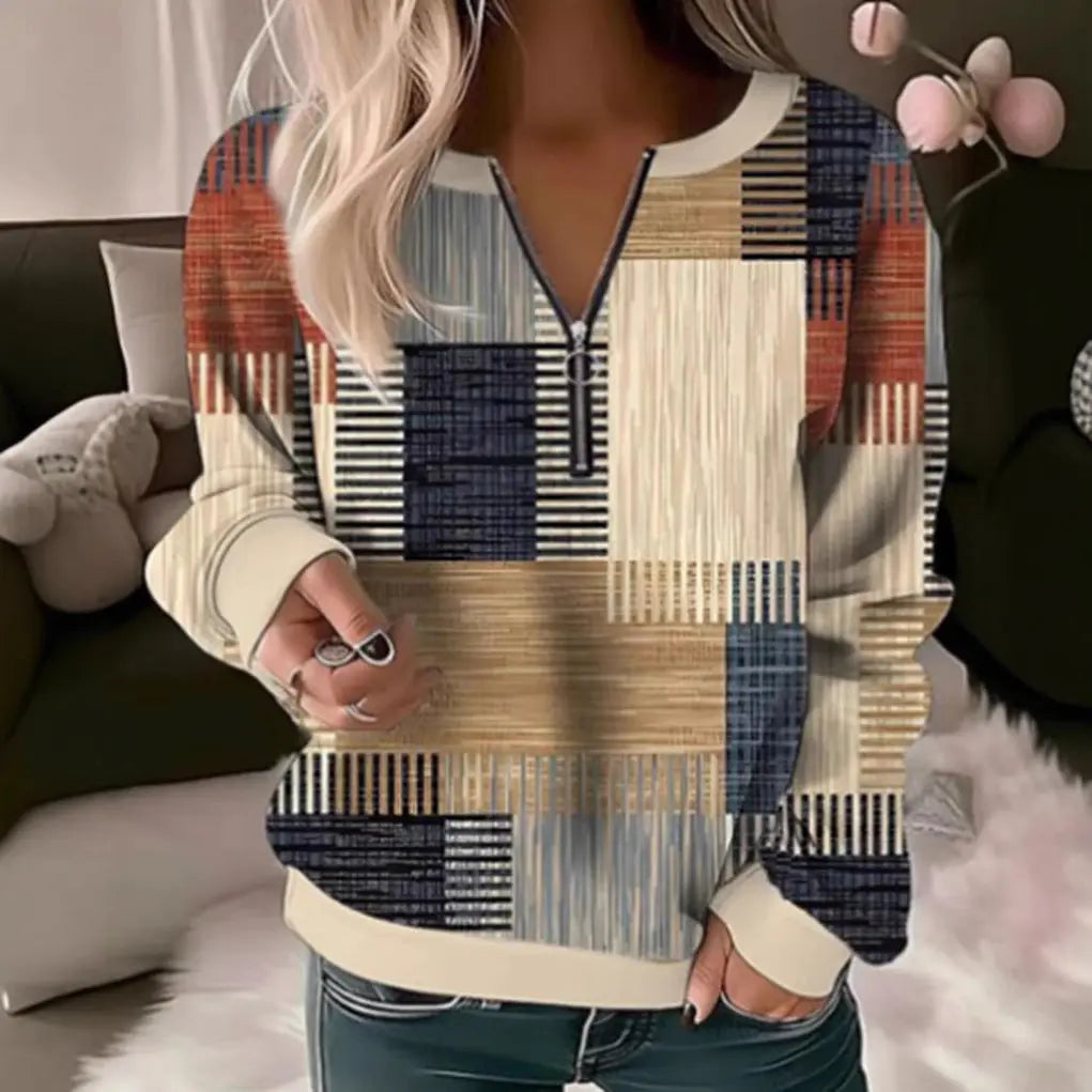 LS | Women Abstract Patchwork Top Artisio