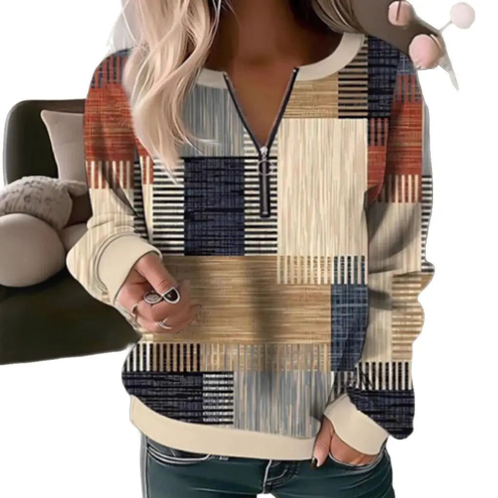 LS | Women Abstract Patchwork Top Artisio