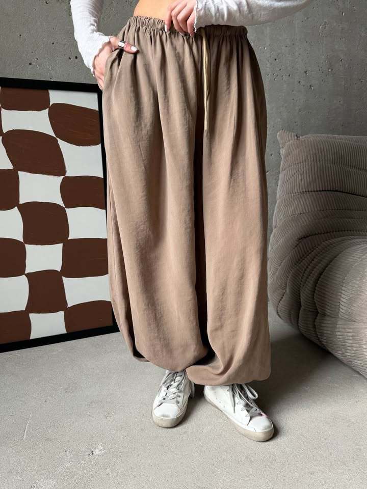 LS | Women Airy Casual Wide Leg Pants Lion Style