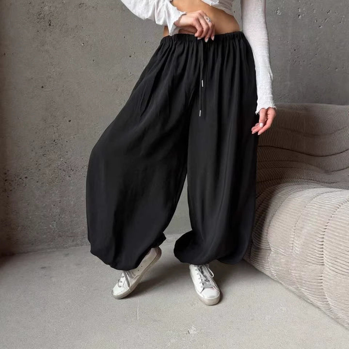 LS | Women Airy Casual Wide Leg Pants Lion Style