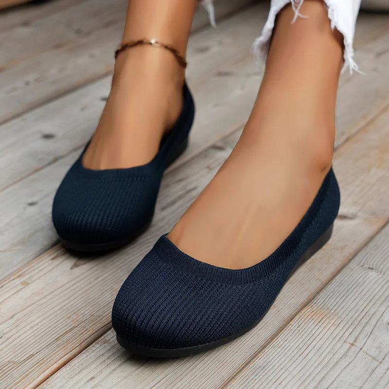 LS | Women Airy Knit Orthopedic Flats Lion Style