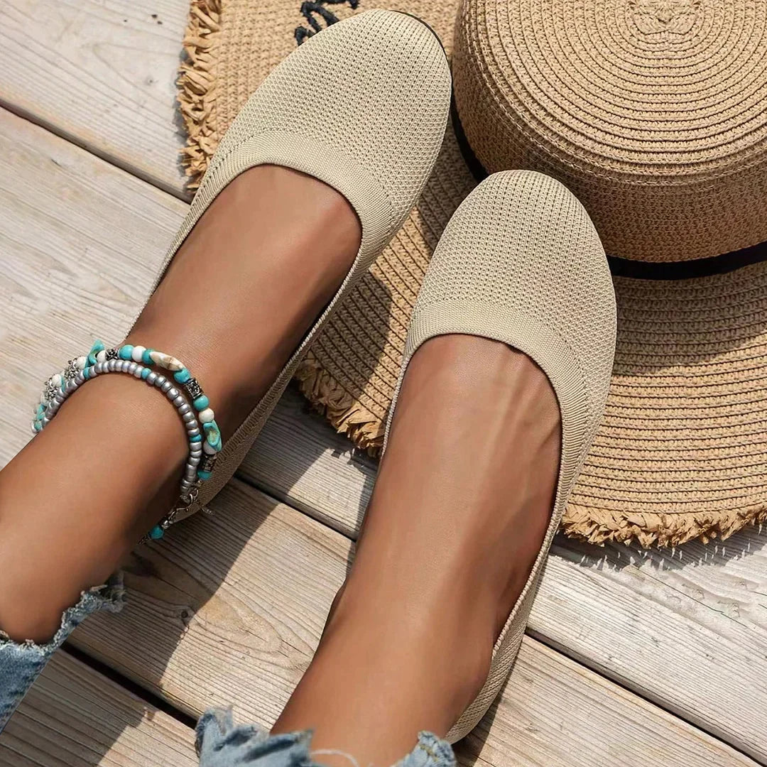 LS | Women Airy Knit Orthopedic Flats Lion Style
