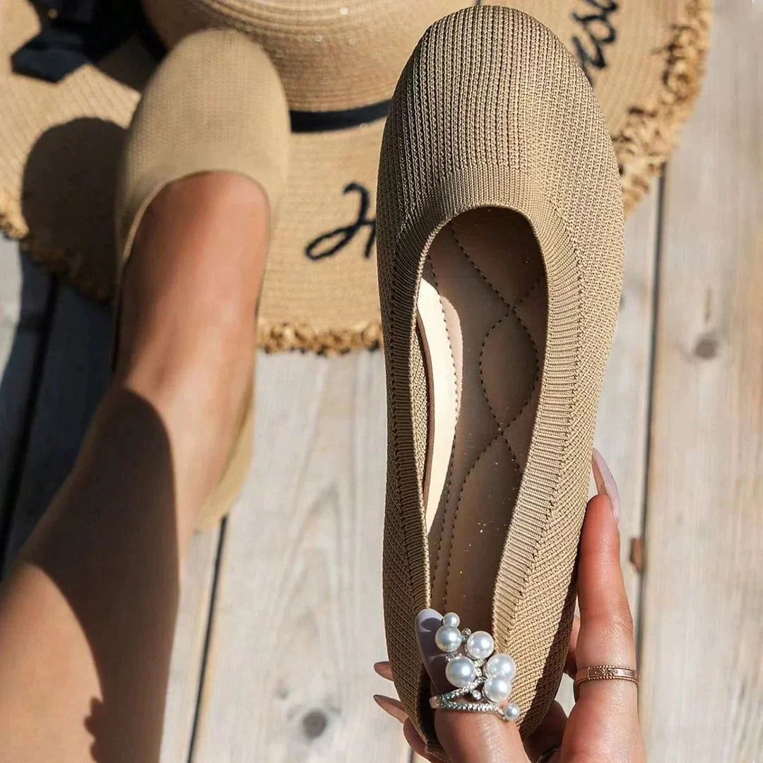 LS | Women Airy Knit Orthopedic Flats Lion Style
