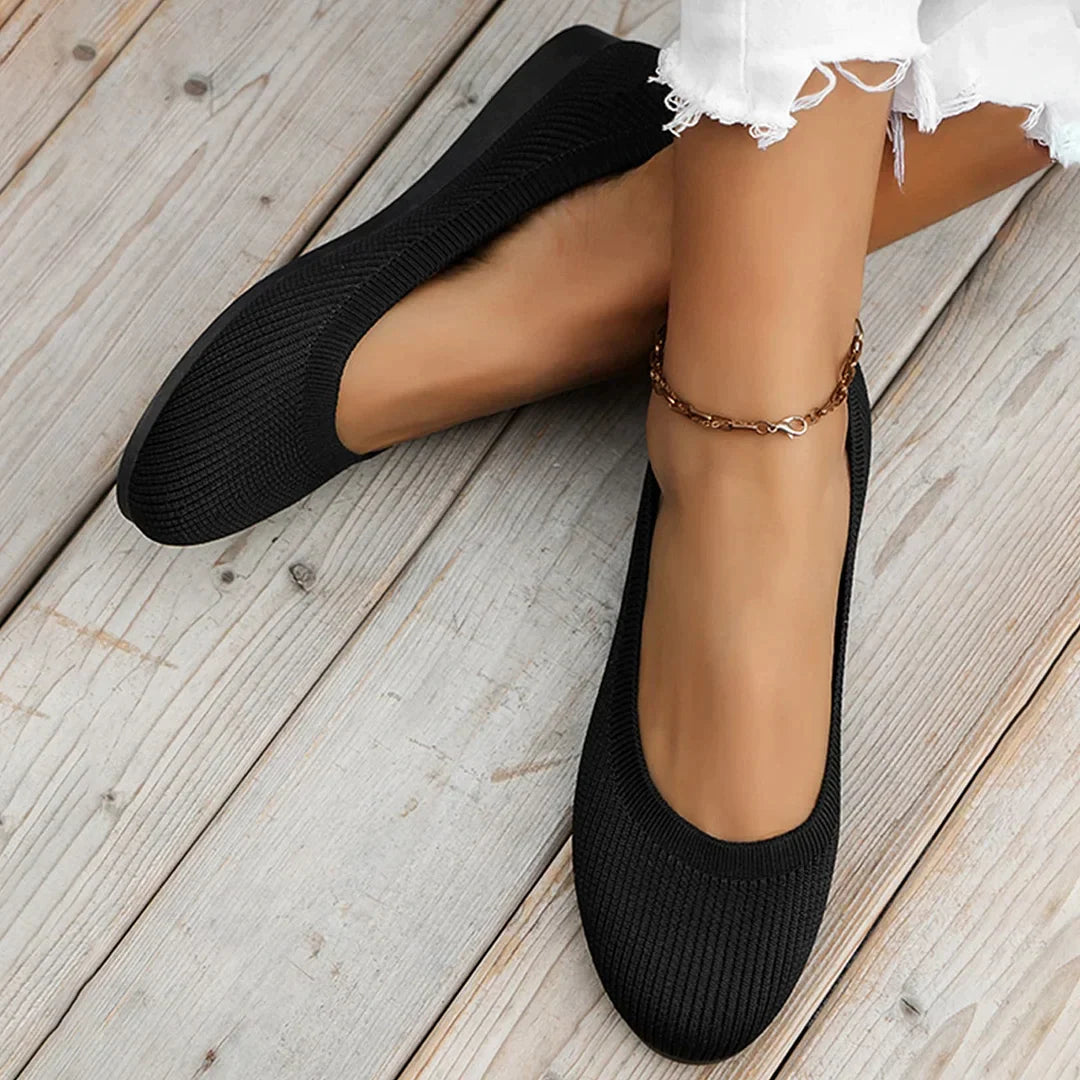 LS | Women Airy Knit Orthopedic Flats Lion Style