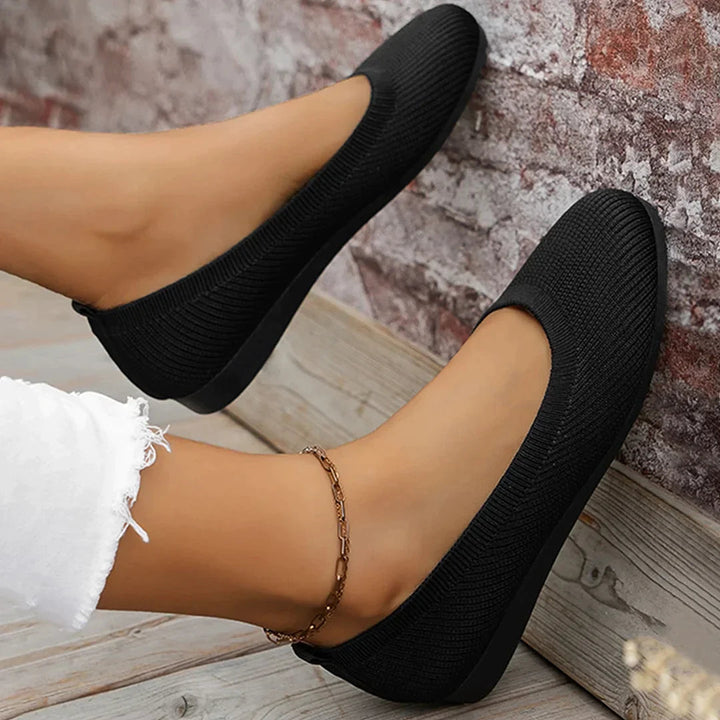 LS | Women Airy Knit Orthopedic Flats Lion Style