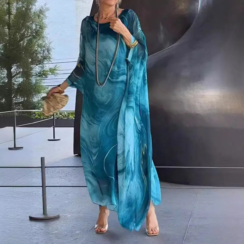 LS | Women Airy Maxi Dress Lion Style