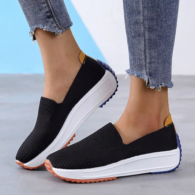 LS | Women Airy Mesh Slip On Shoes Lion Style
