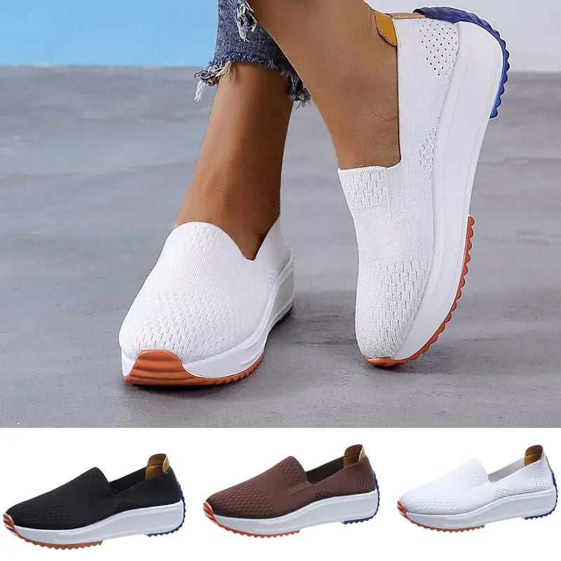 LS | Women Airy Mesh Slip On Shoes Lion Style
