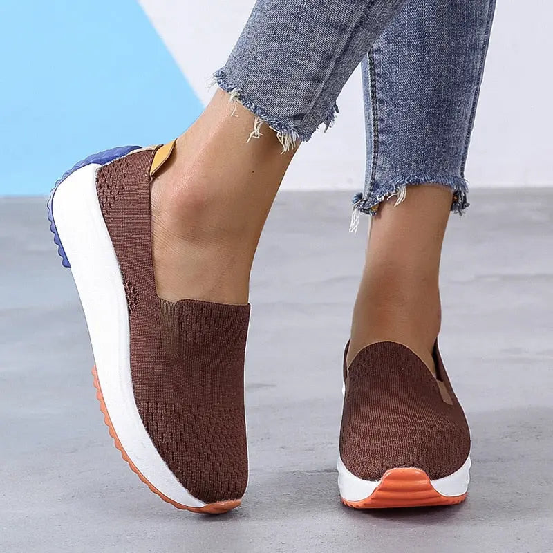 LS | Women Airy Mesh Slip On Shoes Lion Style
