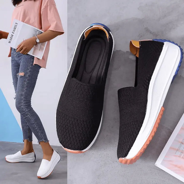 LS | Women Airy Mesh Slip On Shoes Lion Style