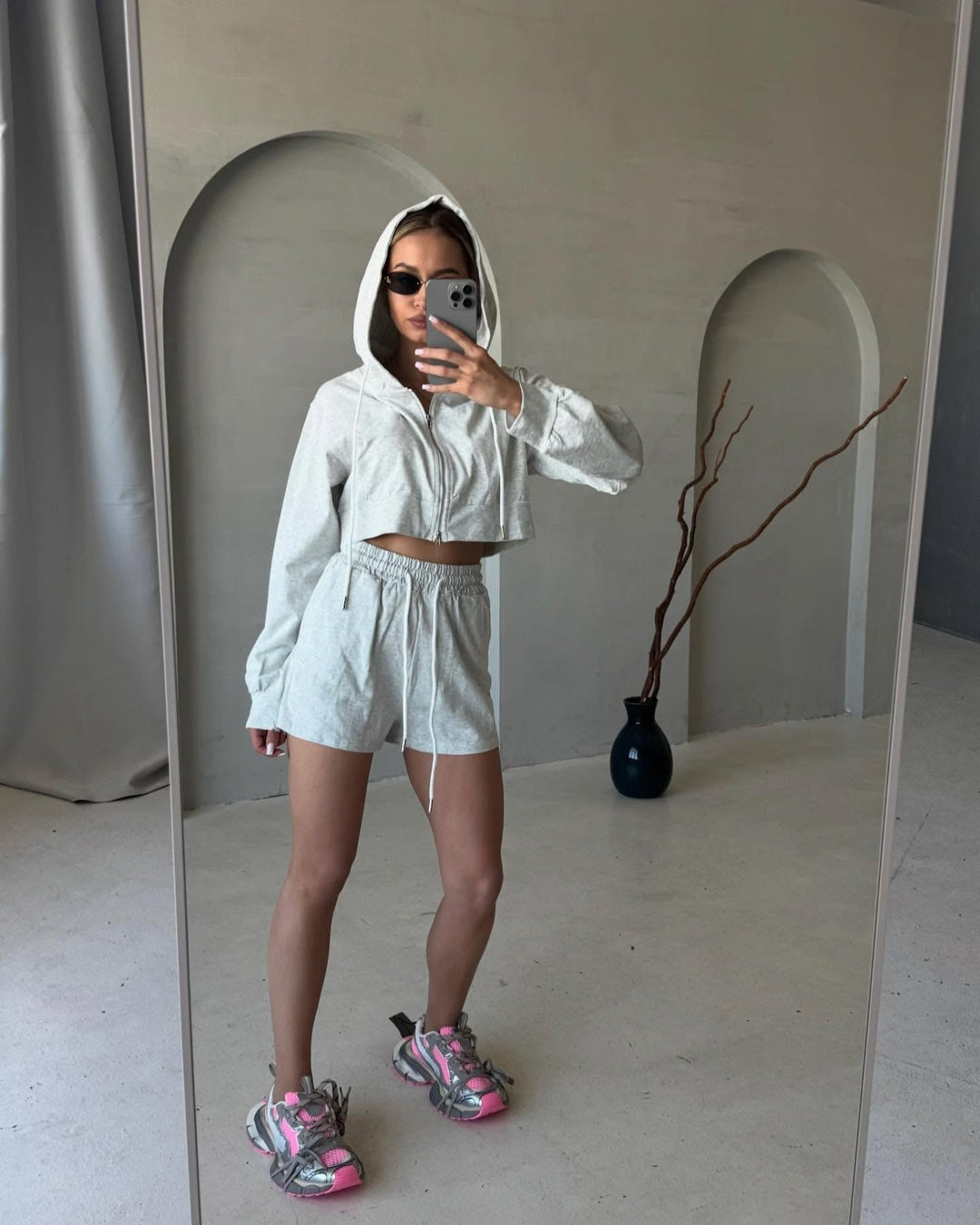 LS | Women Athleisure Hoodie Set Lion Style