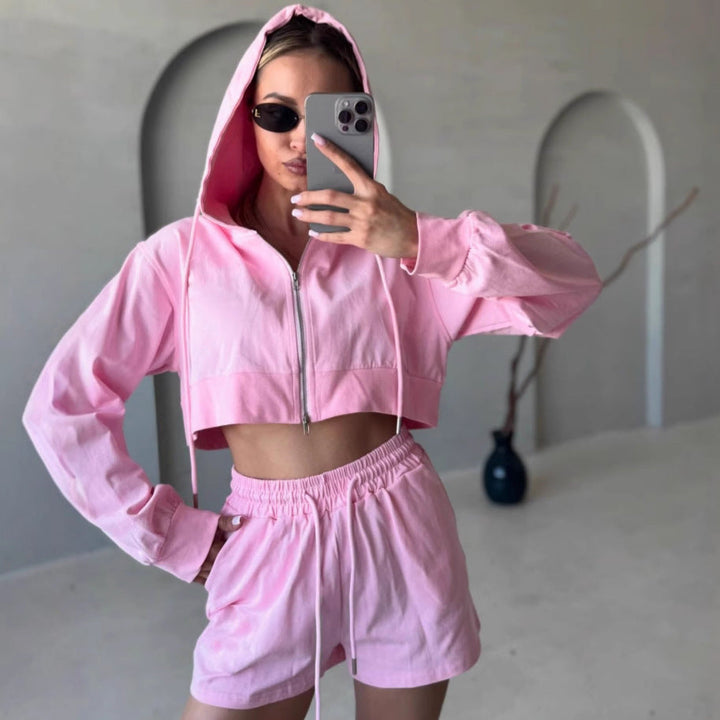 LS | Women Athleisure Hoodie Set Lion Style