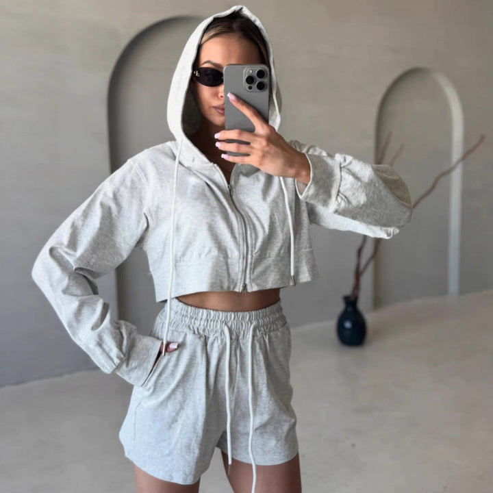 LS | Women Athleisure Hoodie Set Lion Style