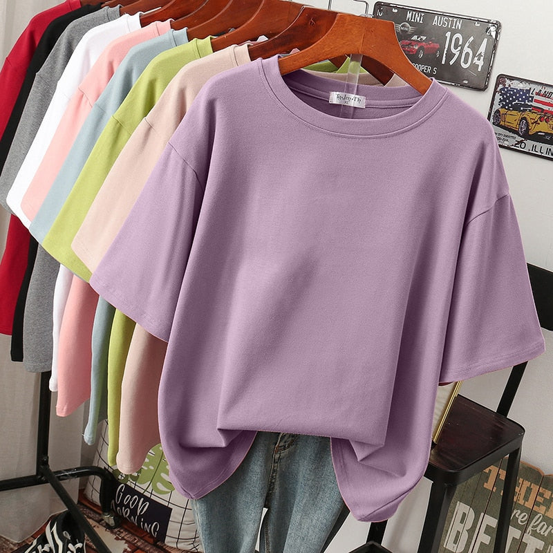 LS | Women Basic Oversized T-Shirt Lion Style