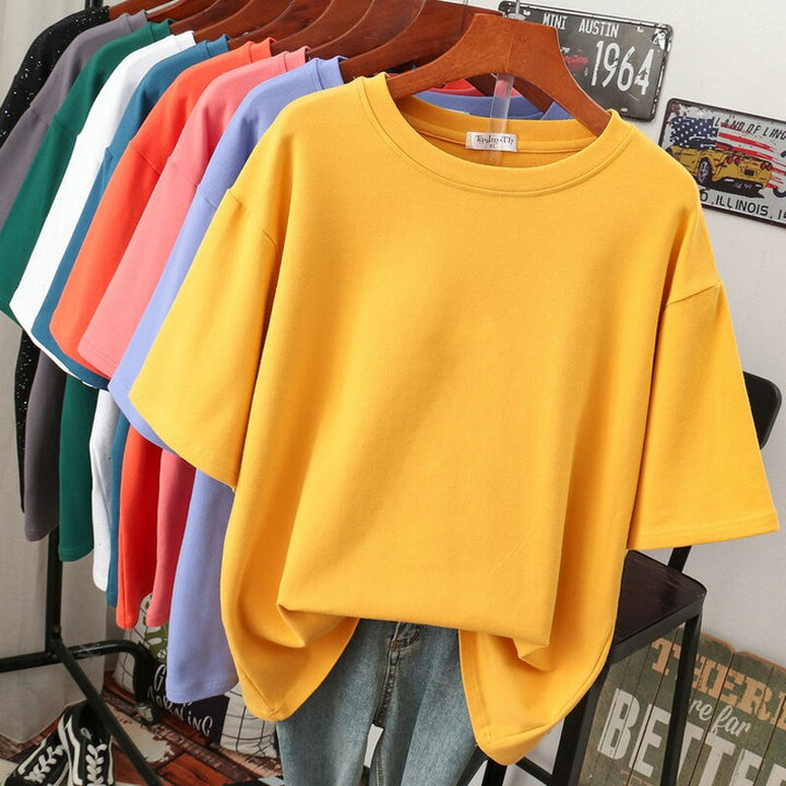 LS | Women Basic Oversized T-Shirt Lion Style