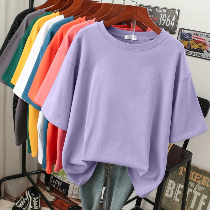 LS | Women Basic Oversized T-Shirt Lion Style