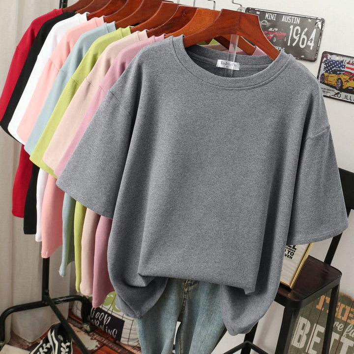 LS | Women Basic Oversized T-Shirt Lion Style