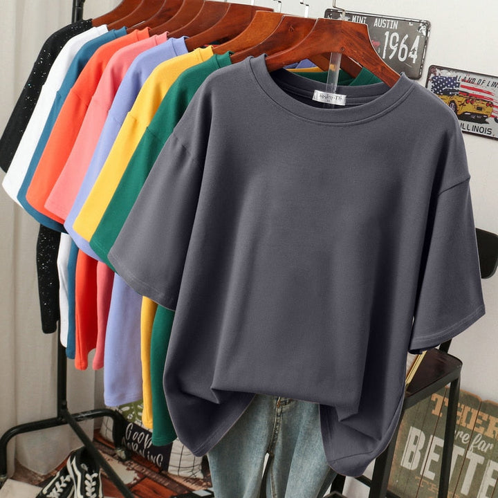 LS | Women Basic Oversized T-Shirt Lion Style