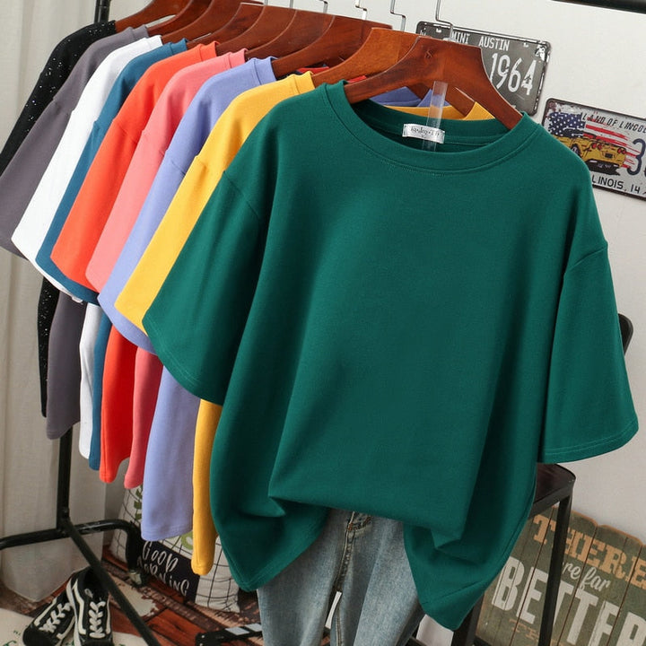 LS | Women Basic Oversized T-Shirt Lion Style