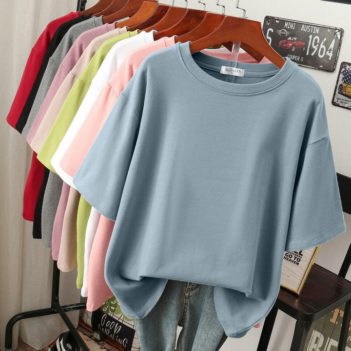 LS | Women Basic Oversized T-Shirt Lion Style